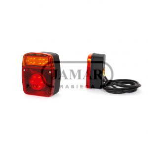 Lampa diodowa W 18ud z ośw.tabl.rej. 12/24v