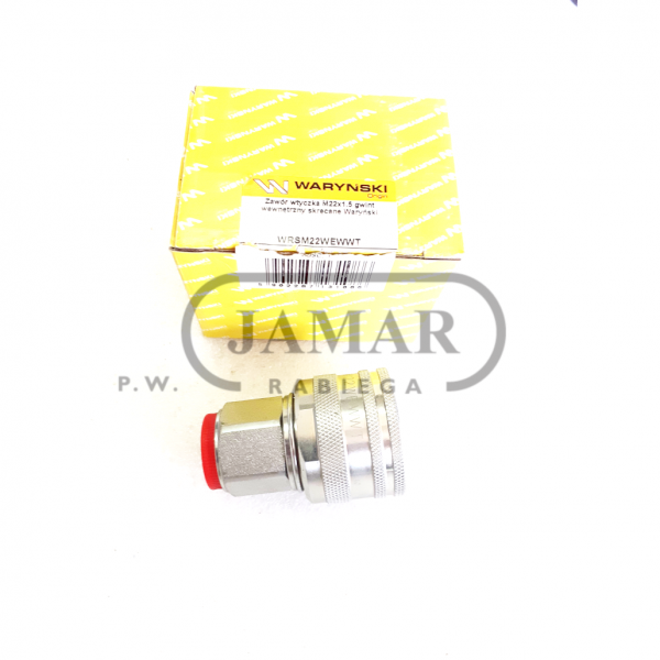 Zawór wtyczka M22x1.5 gwint wewn. Waryński WRSM22WEWWT A-1774