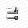 Przegub kierowniczy 106mm M24x1.5 WARYŃSKI 1617829M1W CZ-0050