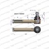 Przegub kierowniczy 178mm M18x1.5 3429173M3W CZ-0109