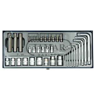 Klucze TORX kpl. 39 szt.