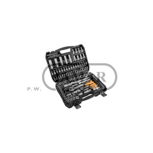 Kpl.kluczy nasadowych 108 części 1/4''+1/2''